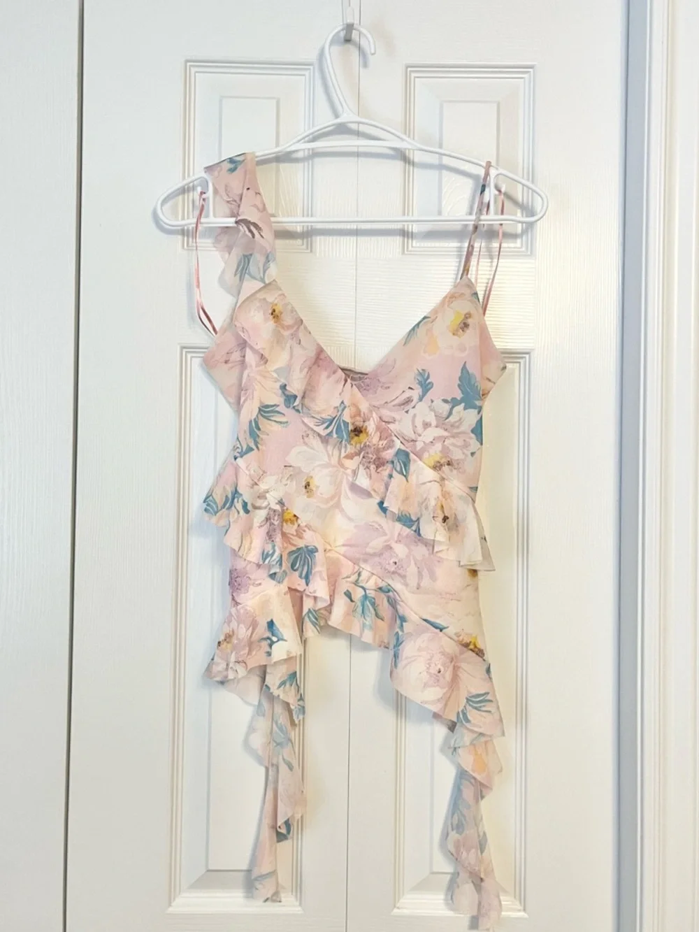 Zara Floral Flowy Tank Top - Picture 2 of 4